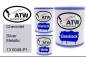 Preview: Chevrolet, Silver Metallic, 13 0049-P1: 1L Lackdose + 1L Klarlack + 500ml Härter - Set, von ATW Autoteile West.